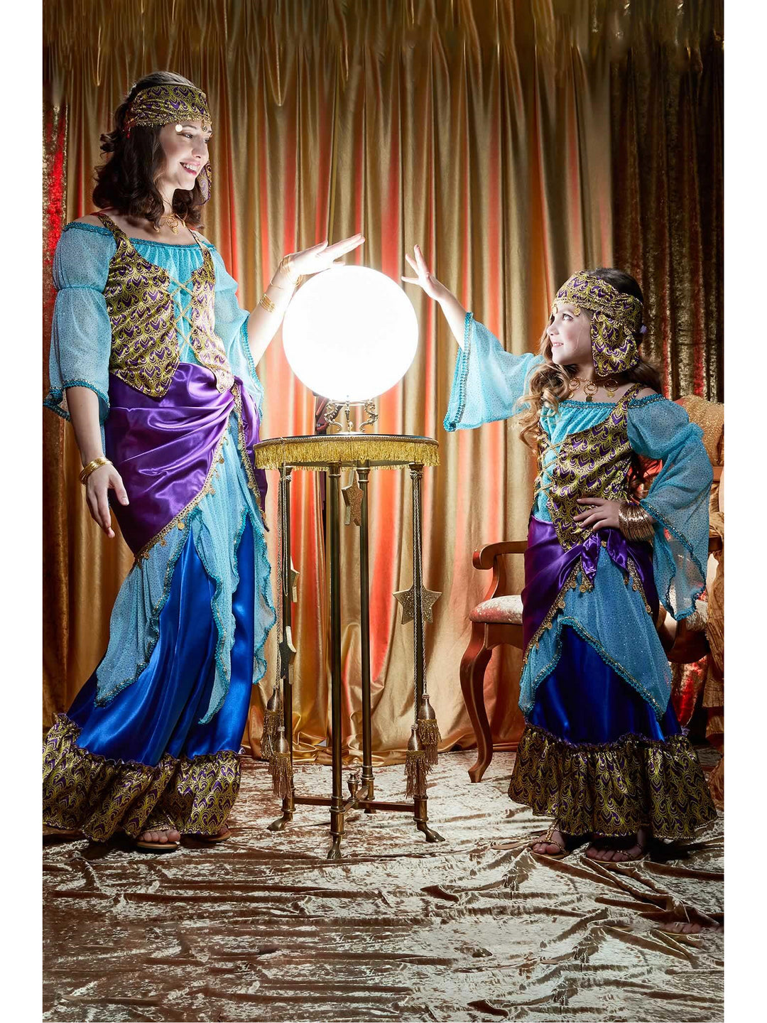 Fancy Fortune Teller Costume for Girls  blu alt2
