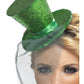 Fever Mini Top Hat on Headband, Green