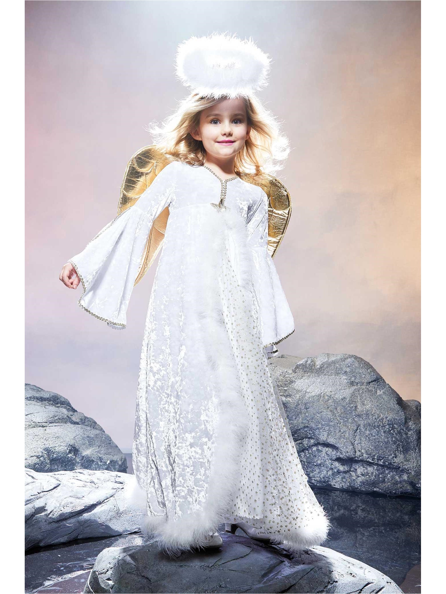 Golden Angel Costume for Girls