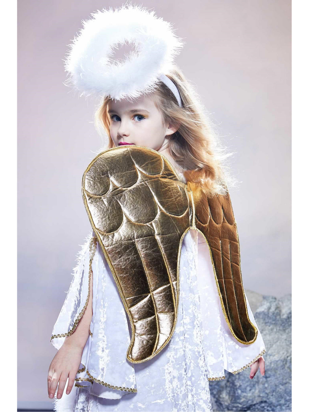 Golden Angel Costume for Girls  whi alt2