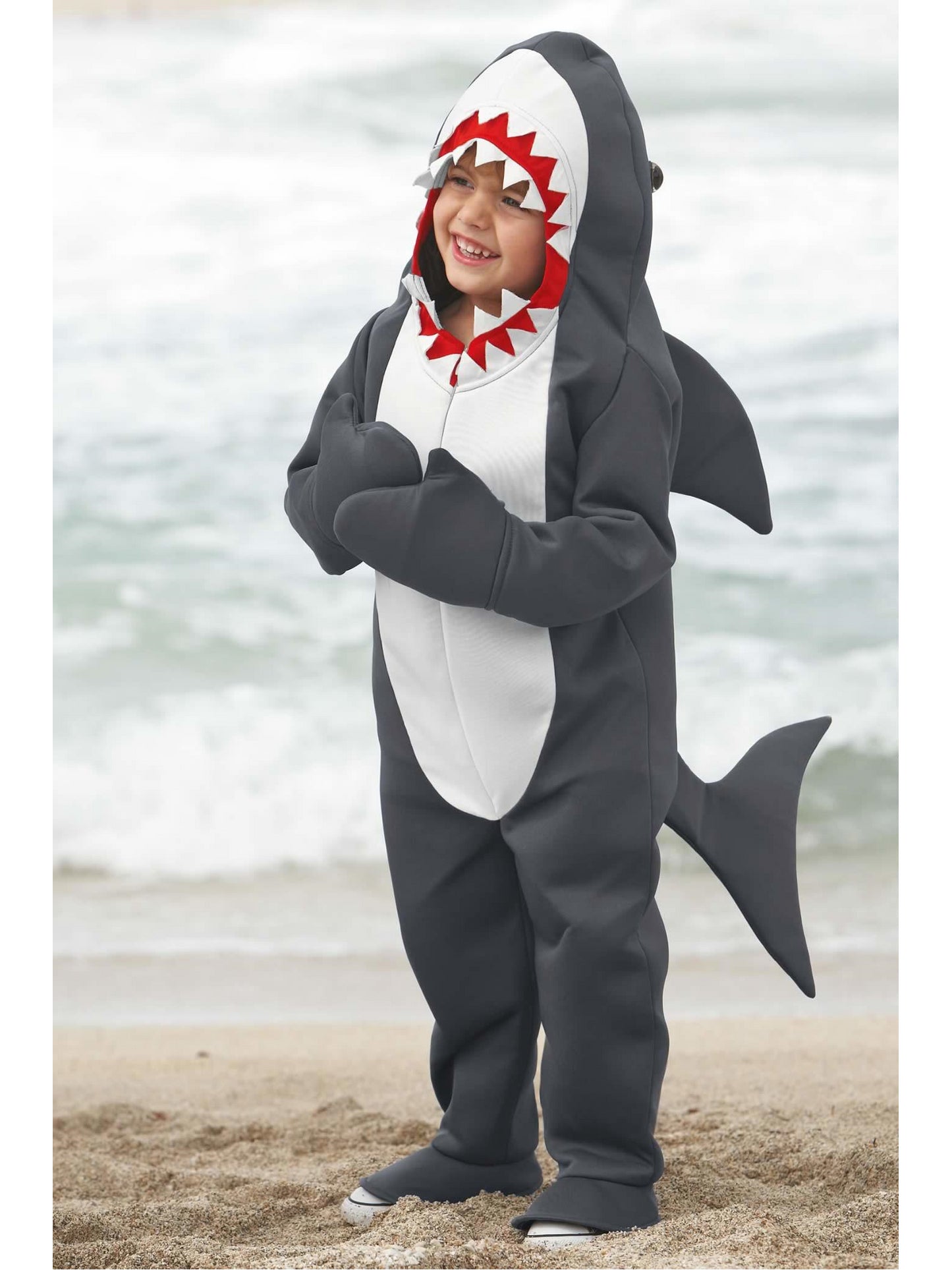 Great White Shark Costume for Kids  gra alt1
