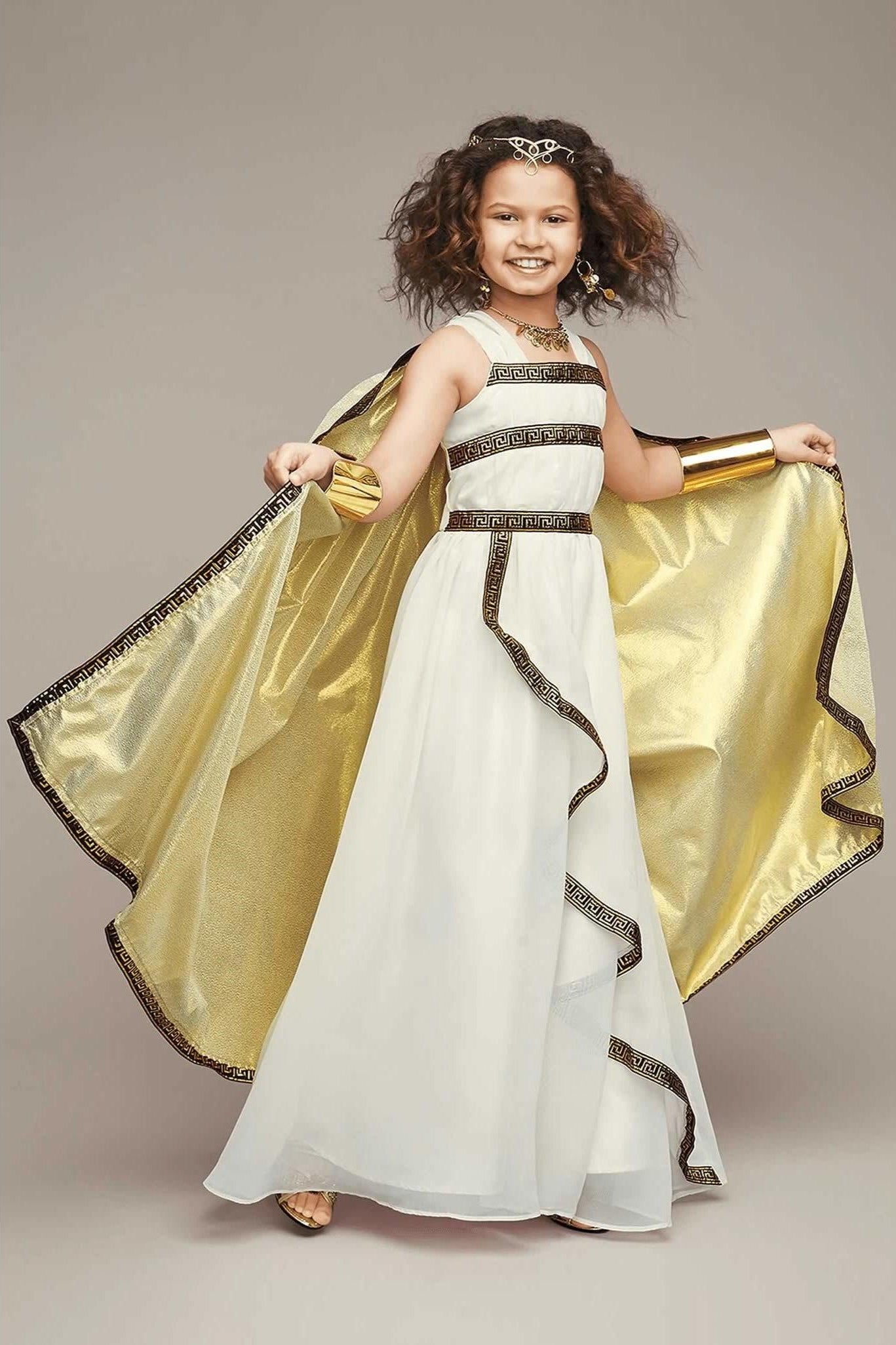 Greek Goddess Costume for Girls - Main Image