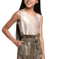 Gold Shimmer Tank Top for Girls