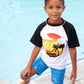 Boys Blue Quick Dry Hybrid Swim Shorts