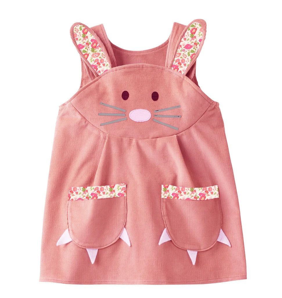 Bunny Rabbit Dusky Pink Dress for Girls