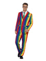 Rainbow Stand Out Suit and Tie, for Men