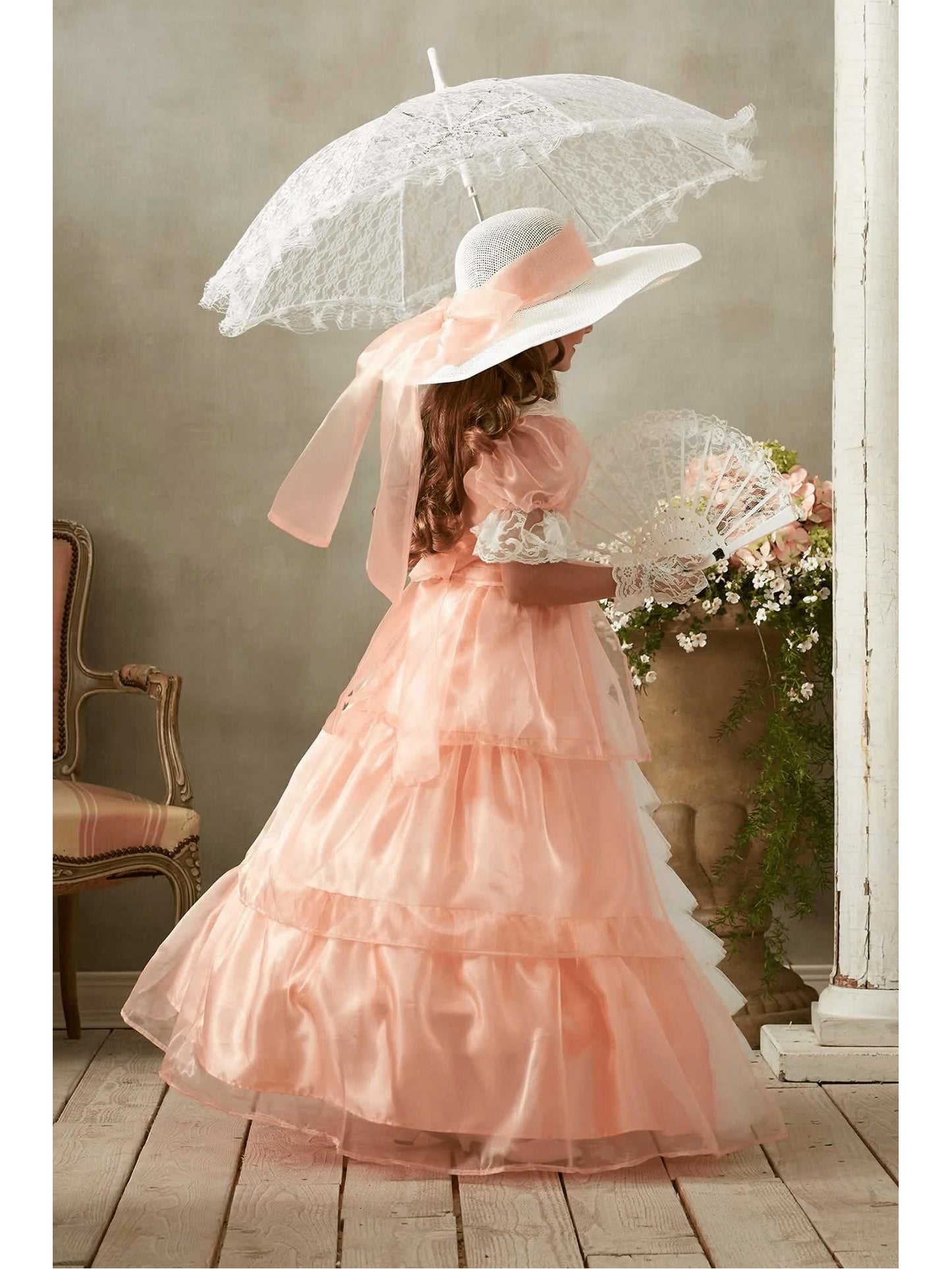 Peachy Southern Belle Costume for Girls  pea alt2