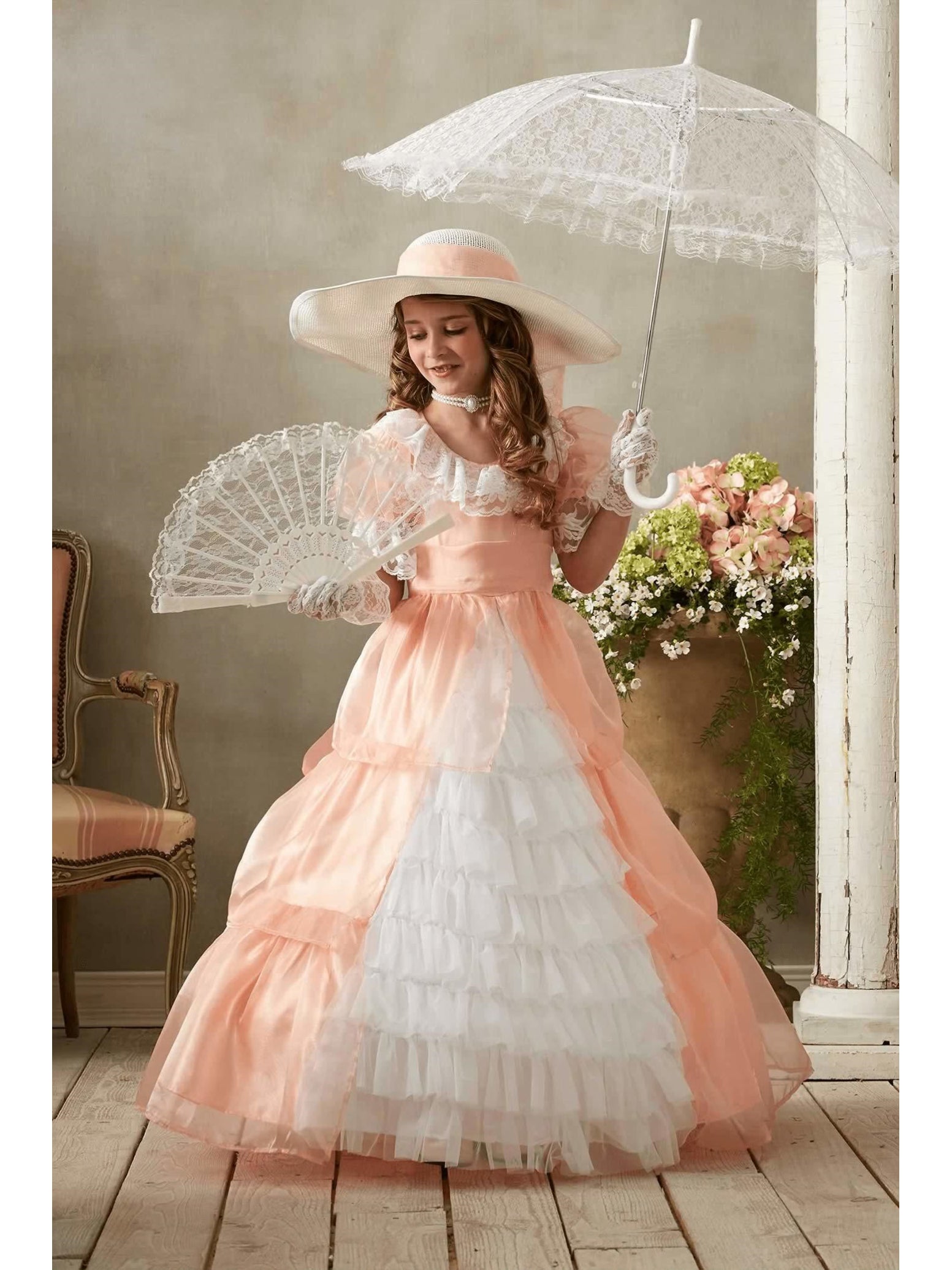 Peachy Southern Belle Hat  nc alt2