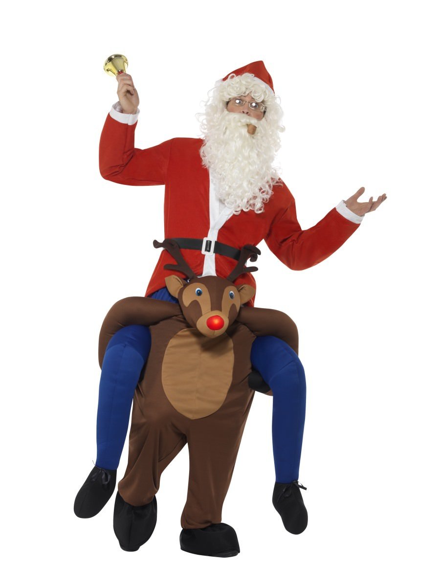 Piggyback Reindeer Rudolf Costume