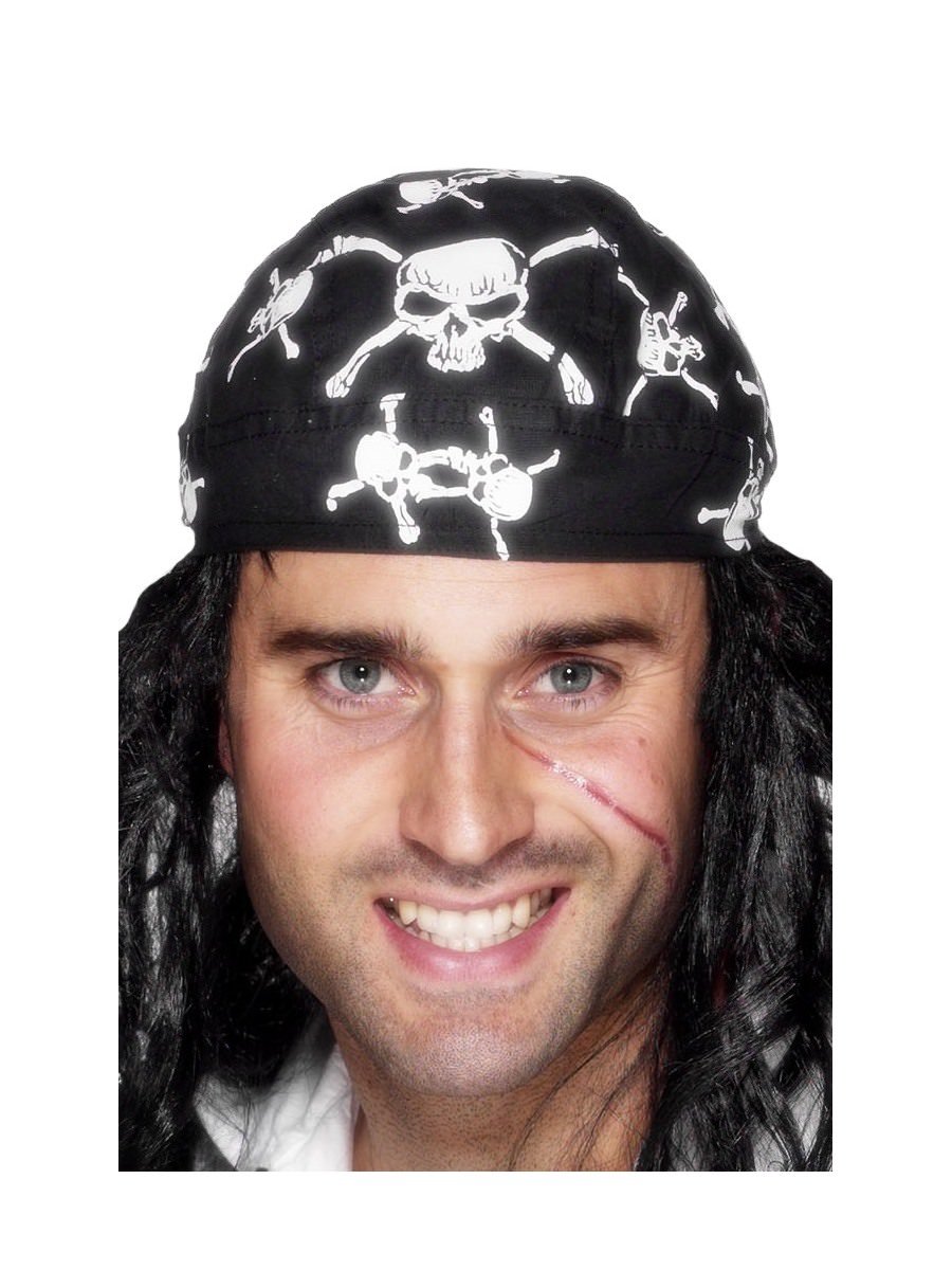 Pirate Bandana, Skull and Crossbones Design