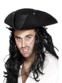 Pirate Tricorn Hat, Black