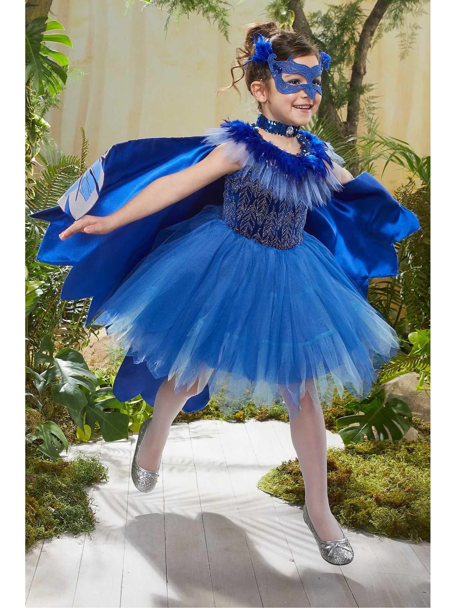 Pretty Bluebird Costume For Girls  blu alt2