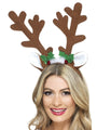Reindeer Antlers on Headband for Adults
