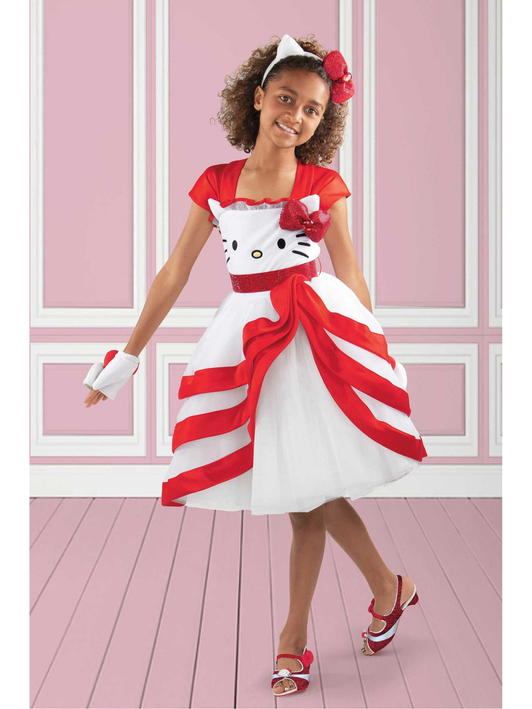 Sanrio® Hello Kitty® Deluxe Costume for Girls  wre alt1Sanrio® Hello Kitty® Deluxe Costume for Girls Alt 3