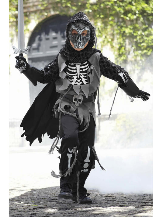 Skeleton Knight Costume For Boys  bla alt1