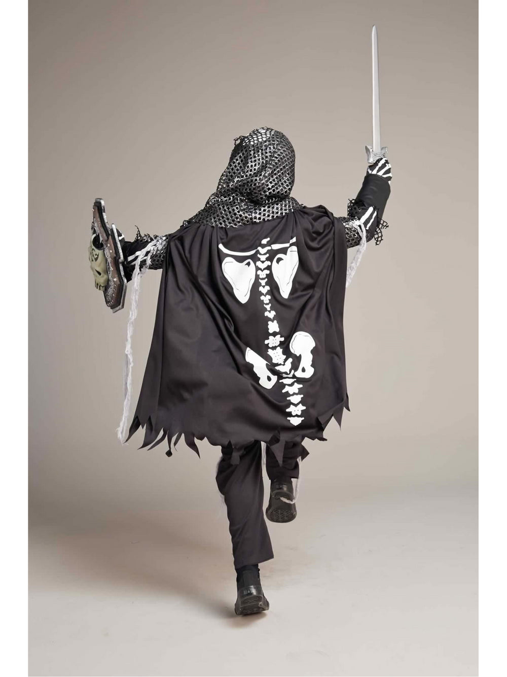 Skeleton Knight Costume For Boys  bla alt2