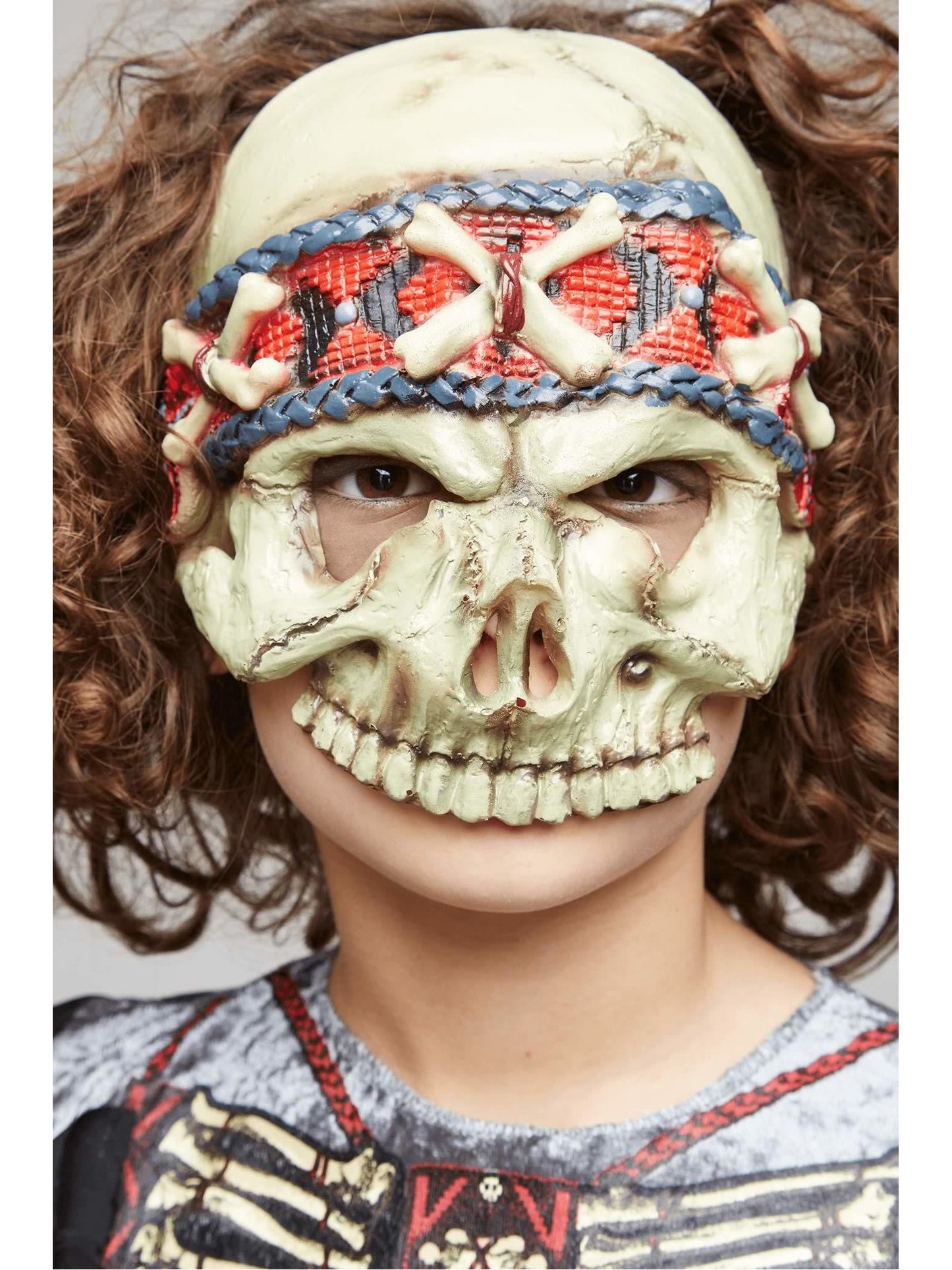 Skull Warrior Costume for Boys  gra alt2