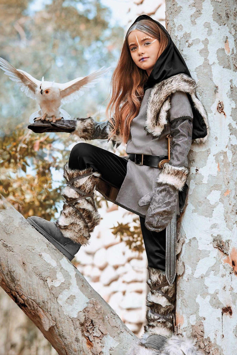 Snow Warrior Costume for Girls