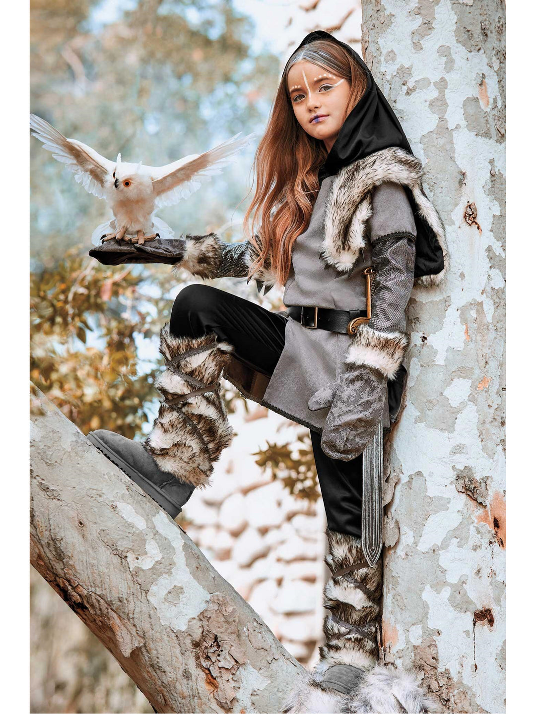 Snow Warrior Costume for Girls