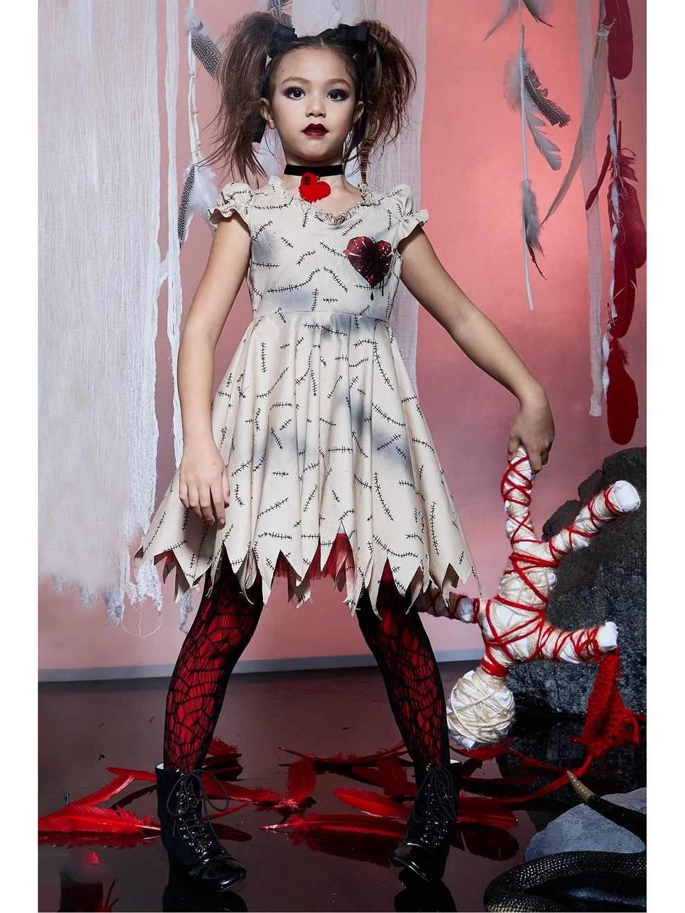Voodoo Doll Costume for Girls Chasing Fireflies