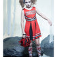 Zombie Cheerleader Costume for Girls  red alt1