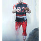 Zombie Football Player Costume for Men  red alt1