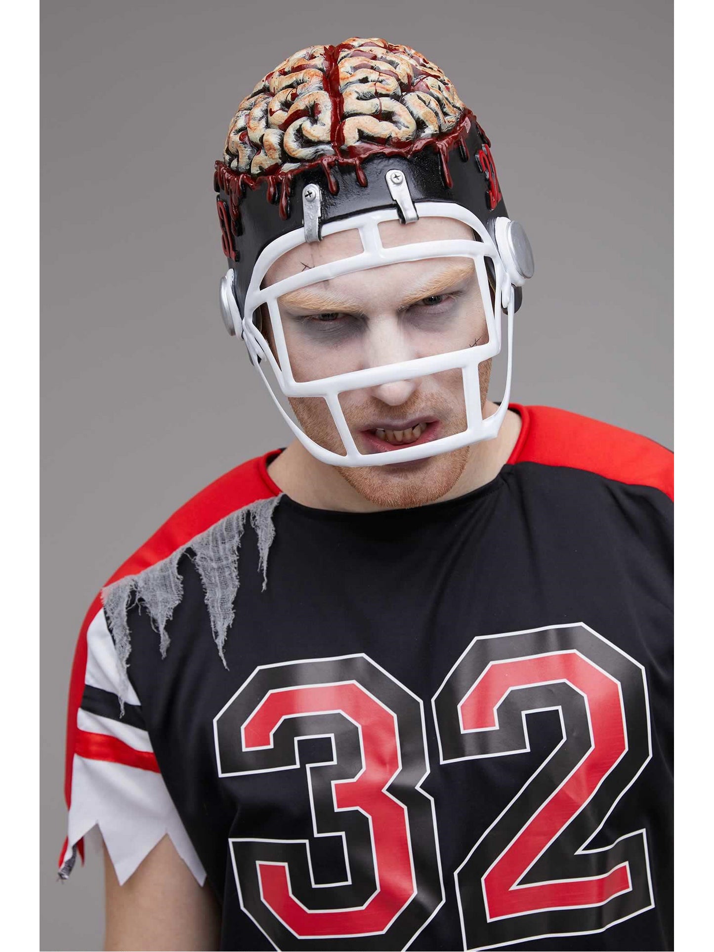 Zombie Football Player Costume for Men Chasing Fireflies
